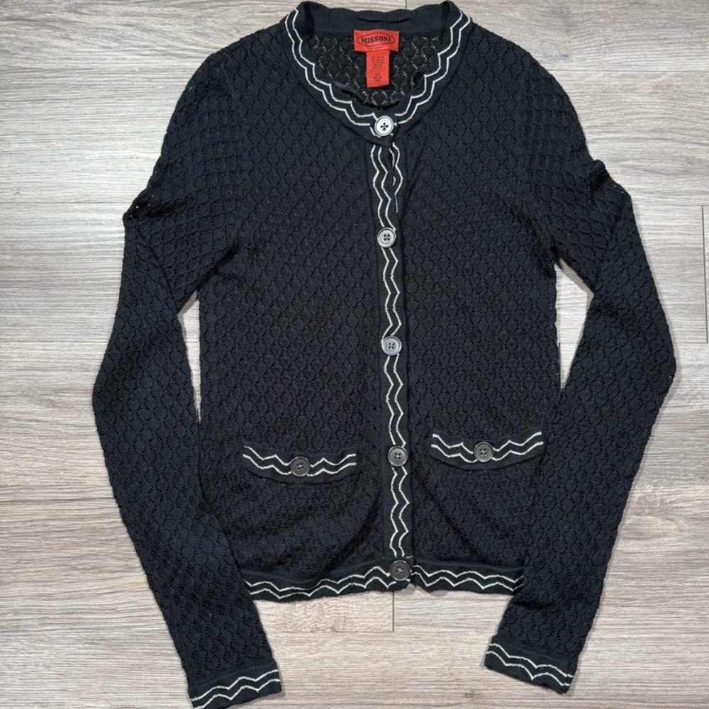 Missoni for Target Women's Black Cardigan Sweater